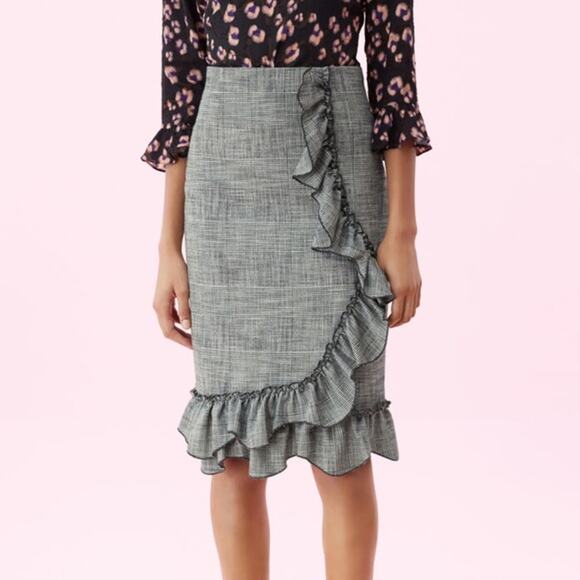 Rebecca Taylor Dresses & Skirts - Rebecca Taylor Plaid Ruffle Skirt Size 2